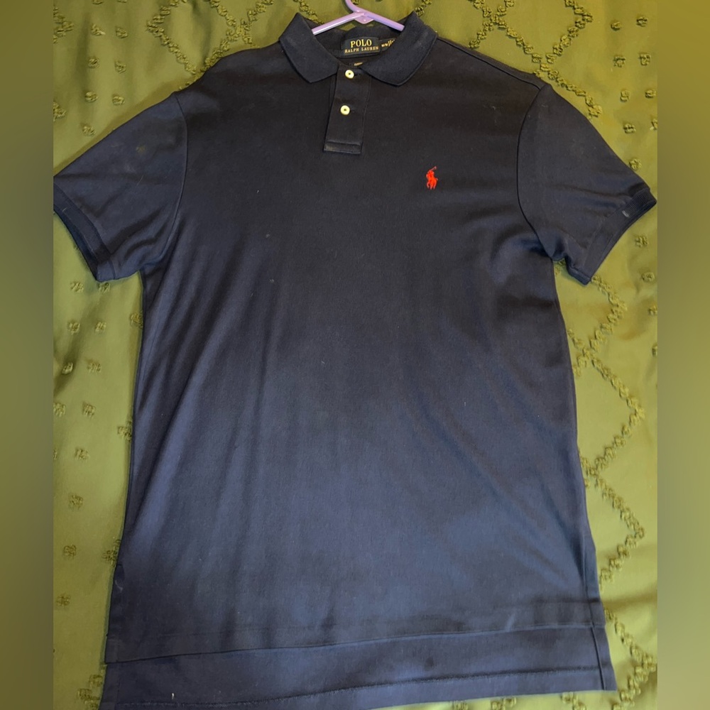 Polo by Ralph Lauren Men's Dark Blue Shirt